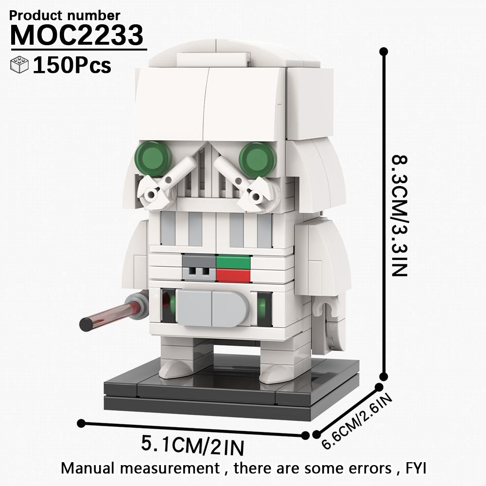 MOOXI MOC Космическая Война Brickheadz Межзвездный Sci-Fi Робот Совместимые Фигурки Строительные Блоки Игрушки Для Взрослых Для Детей Подарок Кубики