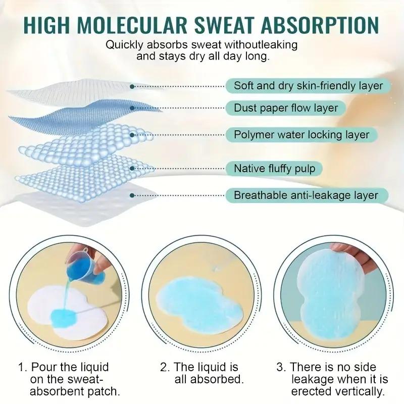 500pcs Unisex Summer Sweat Pads Deodorants Underarm Anti Perspiration Sweat Pads Disposable Armpit Absorb Useful Shield Pads