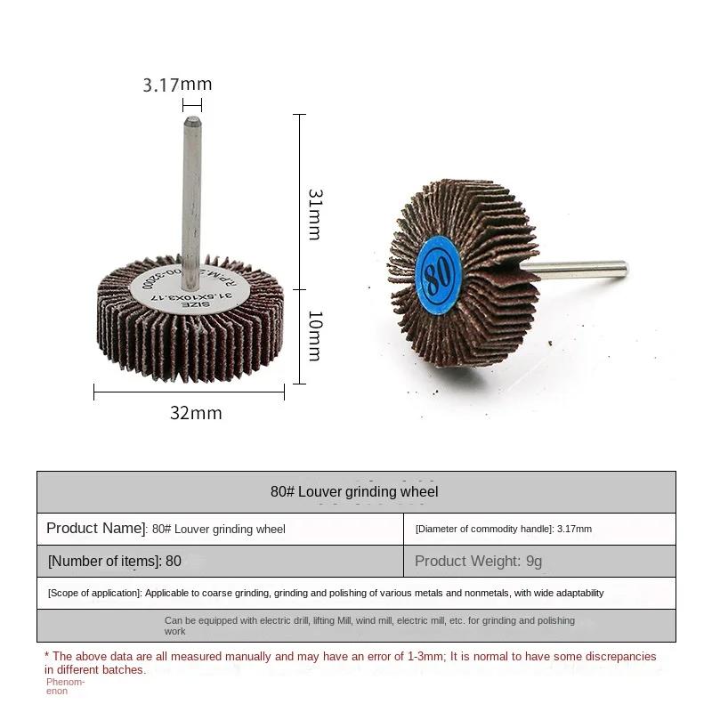 3,0 мм хвостовик затвор полировальный круг для вращающихся инструментов Dremel 80 шлифовальная наждачная бумага лепестковые круги диски
