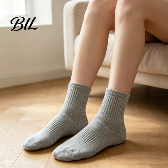 Lightweight Mesh Athletic Socks Cotton Socks, Breathable Solid Color Soft Sweat-Absorbent Moisture Wicking Sports for Running Gym And Daily
