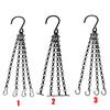 Pendant Black/Silver Flower Pot 4 Strand Replacement Chains Hanging Chain Replacement Plant Hangers