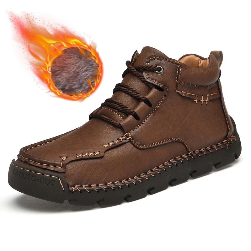 39-48 Мужская повседневная обувь среднего размера, уличная кожаная обувь, туфли большого размера на плоской подошве ручной работы