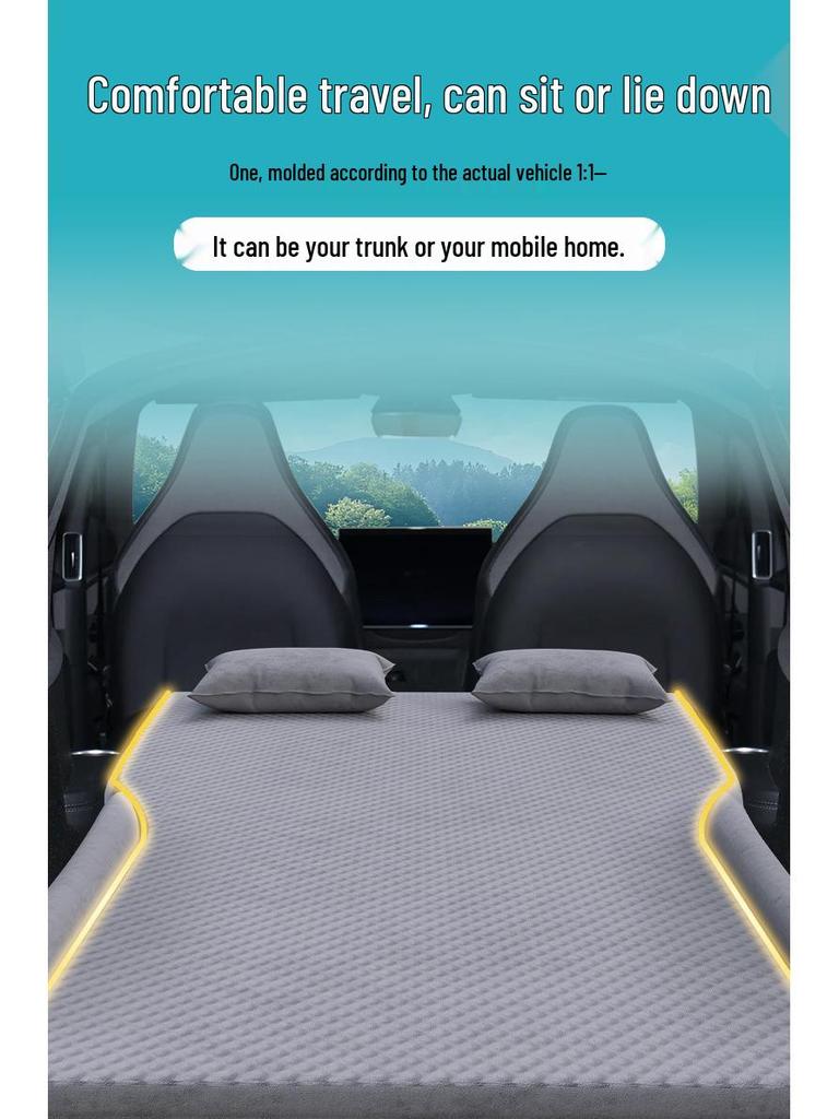 Tesla Model Y Car Mattress - Maodou Y Sleeping Mat for Rear Seat and Trunk, YaSleep Air Mattress.