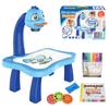 Children Drawing Projector Table Multifunctional Smart Drawing Projector Toy with Music for
