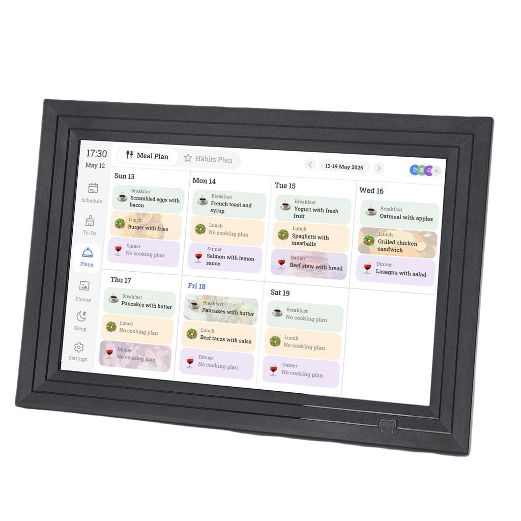 Smart Digital Calendar 10.1 Inch WiFi   Interactive Smart Family Planner Digital Picture Frame with APP for Home