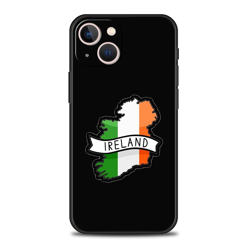 Роскошный мягкий чехол из ТПУ для iPhone 17 Air 16E 16 11 15 14 Pro MAX 12 13 7 8 Plus X XR XS SE 2022 Чехол Флаг Ирландии