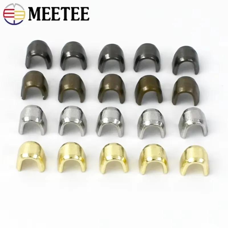 50/100 г Meetee 3# 5# 8# 10# U-образный стопор для молний для металлических нейлоновых смоляных молний, для сумок, одежды, нескользящий стопор, аксессуар для ремонта