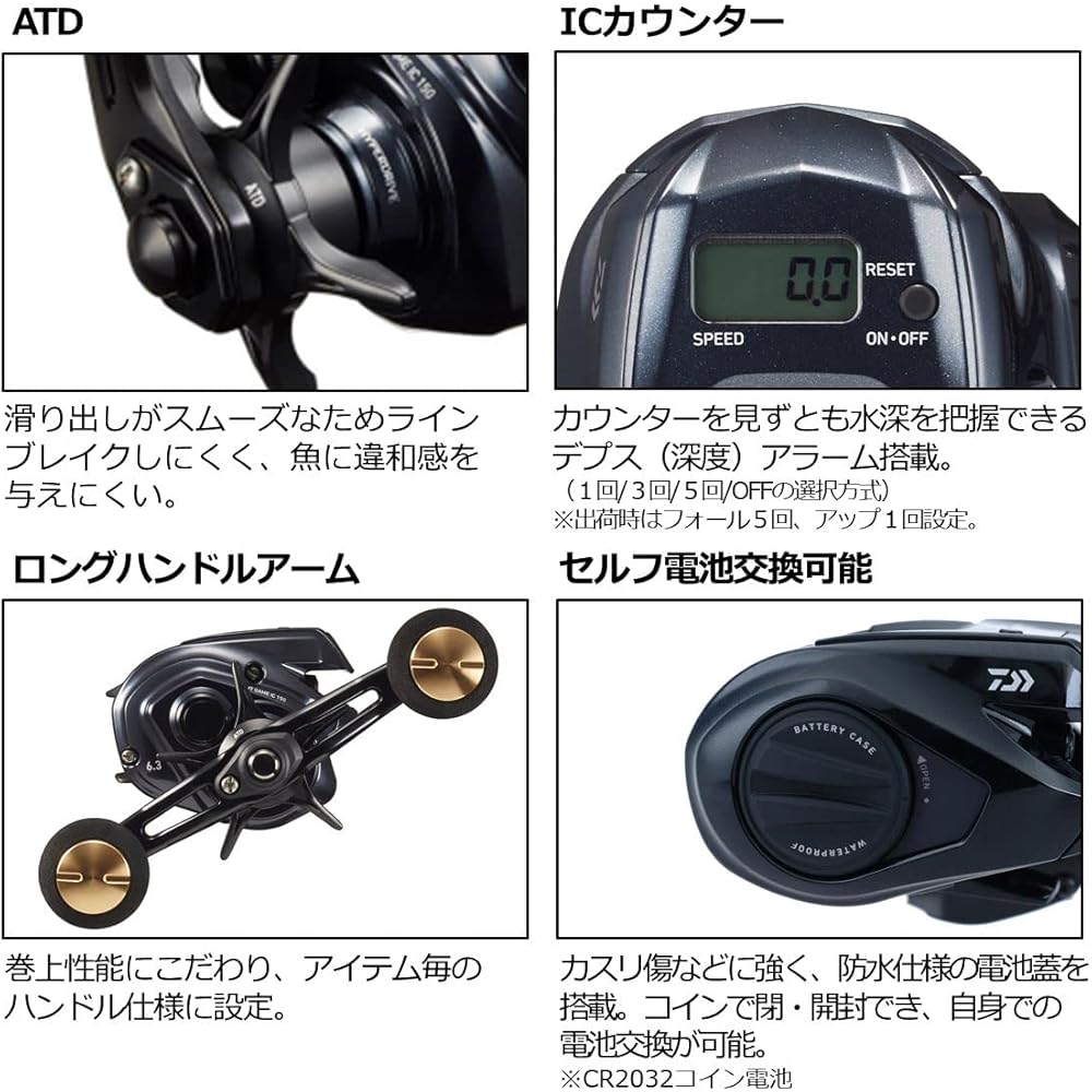 Катушка Daiwa 22 Light Game IC 200 Мультипликаторная Рыболовные снасти 200г
