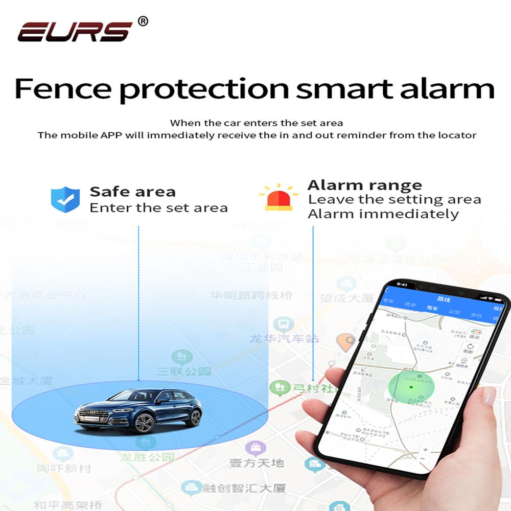 EURS GF22 Автомобильный GPS-трекер с магнитным малым местоположением, портативное устройство для защиты от потери, противоугонное устройство для отслеживания автомобиля, GPS-трекер с локатором