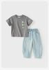 David Bella Boys' Antibacterial Cool T-shirt Summer Edition New Big Children's Moisture Absorbing Quick Drying Top Children's Bottom Shirt