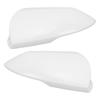 Side Mirror Cover Cap Unpainted White Rearview Wing Mirror Cap Weather Resistant Replacement for Ela
