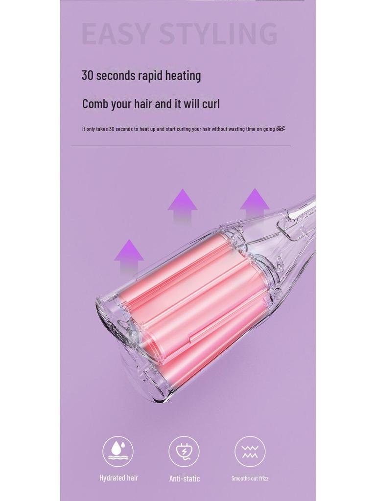 Щипцы для завивки глубоких волн 36 мм — легкие локоны и волны