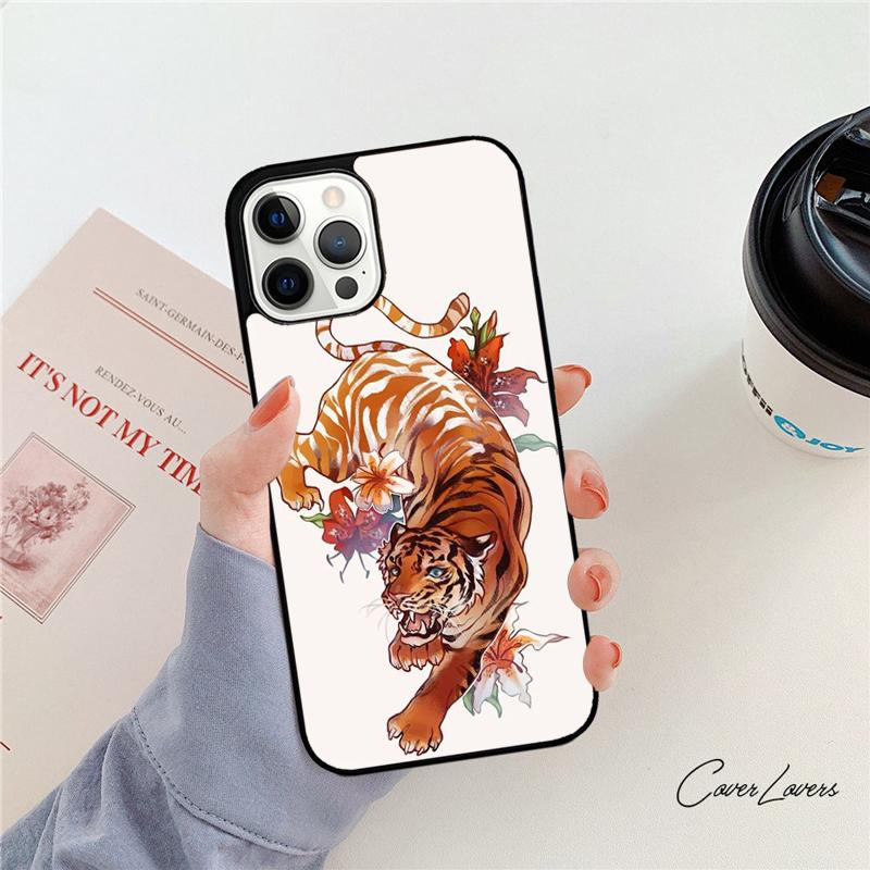 Tiger Sketch Art Phone Case For Apple iPhone 17 Air 11 Pro Max Plus Coque For iPhone 17 Air 14 15 16 13 12 Max Cover