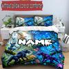 3pcs Duvet Cover Set (1*Duvet Cover + 2*Pillowcase, Without Core), Custom Name Avatar Pattern Bedding Set, Home Bedroom Decor Gift