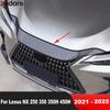 For Lexus NX 250 350 350H 450H    2024 2025 Carbon Fiber Car Front Hood Engine Grille Grill Cover Trim Accessories
