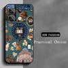 Oxford University pattern design Phone Case For Redmi Note 14 13 12 11 Pro Plus S 5G 14C A3 Soft Black Phone Cover