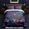 Space Cosmic Theme Custom Text Or Name 3Pcs Bedding Set,1 Flat Sheet & 2 Pillowcases Personalized Home Bedding