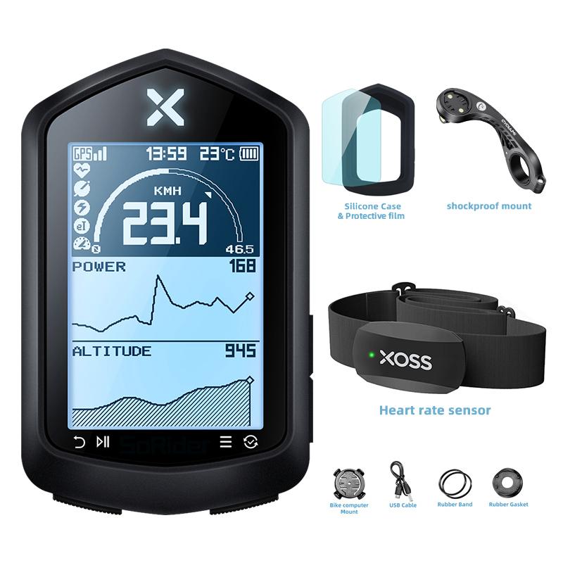 XOSS NAV GPS Велокомпьютер Велоспорт Горный Дорожный Велосипед Беспроводной Спидометр ANT+ Карта Маршрут Навигация Тахиметр Одометр
