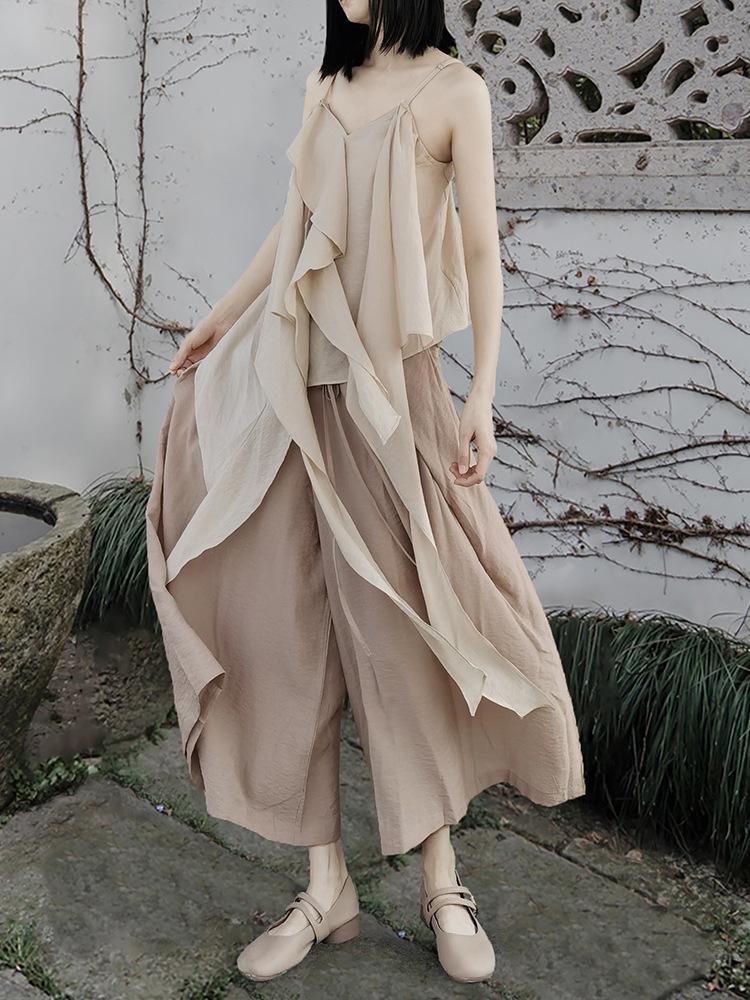 Johnature Woman Autumn Chinese Style Casual High Street Retro Tops Personality Solid Color Loose Vintage Top