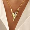 Yunjin, Angel Necklace Wish Hot Sale, Diamond-encrusted Angel Wing Necklace, Charm Fashion Jewelry