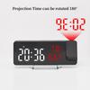 Вращение на 180° Цифровая проекция Будильник ТЕМПЕРАТУРА Влажность Дата Ночной режим Повтор Настольные часы 12/24 ч ℃/℉ Питание от USB Светодиодные часы