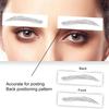 1 лист наклеек для бровей, различные формы, эффект 3D на водной основе, полуперманентные, в форме арки, водостойкие, как волоски, переводные наклейки для бровей