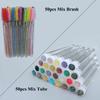 50pcs Reusable Eyelash Brush Tube for Disposable Mascara Wands Applicator Replaceable Dust-proof Eye Lash Eyebrow Brush Tube