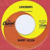 7inch Record BARRY ALLEN - Lovedrops / I Won't Be There 72345 Capitol Records 1966 Canada Rock Used