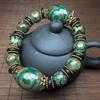 Tibetan Agate Nine Eye Beads Hand String Ethnic Lucky Jade Bracelet Gift Accessories