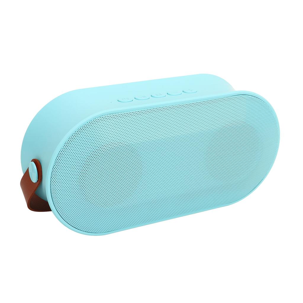 Мини-караоке-машина с цветной подсветкой, Bluetooth 5.0, беспроводной динамик, синий микрофон для