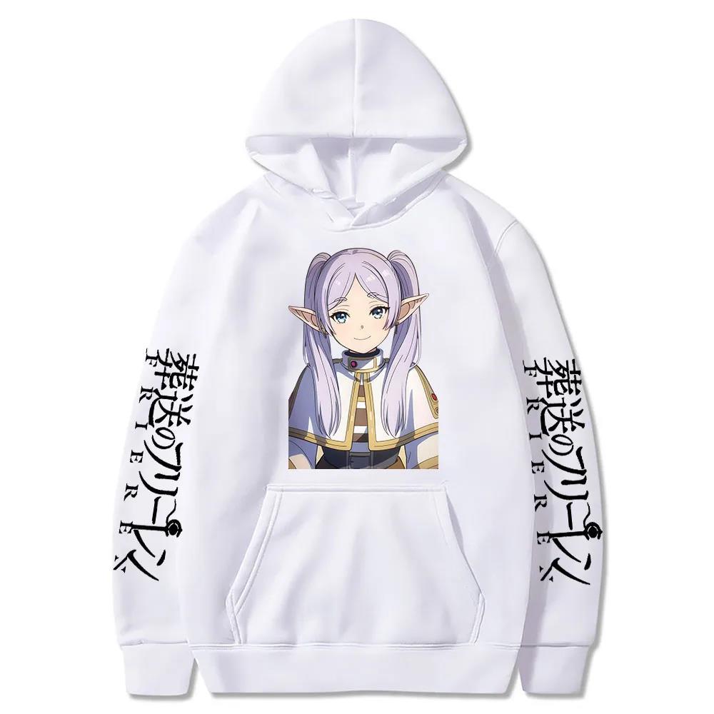 Japan Anime Frieren Beyond Journey's End Hoodies Design Men Women Sweatshirt Fleece Oversized Couples Casual Hoodies