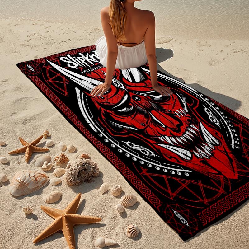 Rock music Slipk-not Beach Towel, Super Soft Microfiber, Gift for Her/Him, Birthday, for Pool, Beach, Travel, Home Decor Fan gifts
