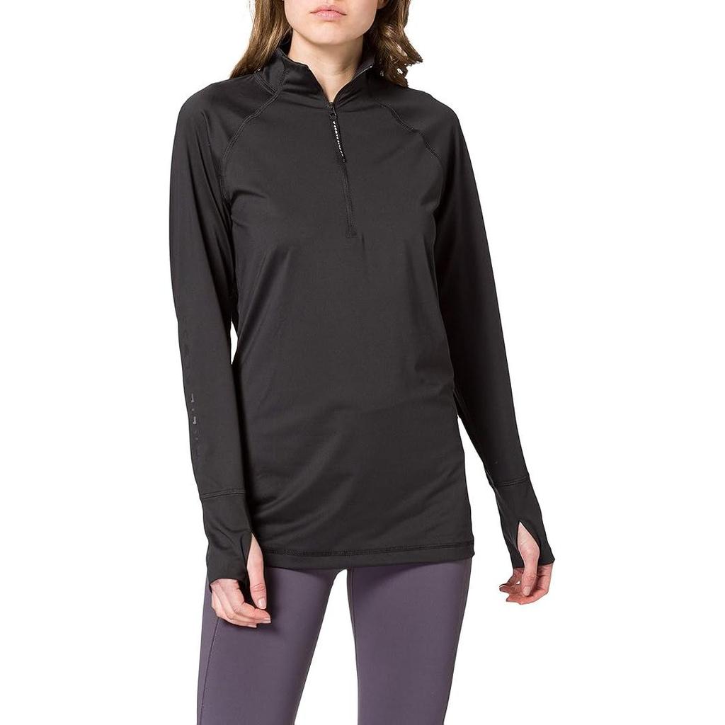 Adidas Удобный свитер с логотипом и длинным рукавом, футболка реглан, женские топы, черный цвет GH8225