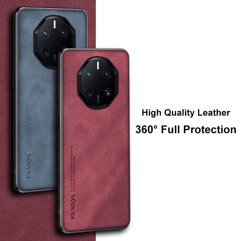 Роскошный чехол из искусственной ПУ кожи для Huawei Mate 50 RS 30 40 Pro Plus Обложка Матовый силиконовый чехол для телефона для Huawei Mate 10 20 RS 9 Pro 20X