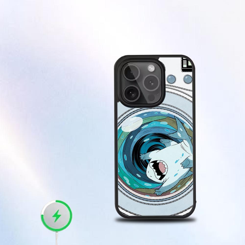 Jeff The Land Shark Phone Case For IPhone 16 15 14 13 12 11 Pro Mini Max Soft Magnetic Cover