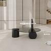 Minimalist Italian Coffee Table Living Room Decoration Designer Round Side Table Center Service Meubles Postmodern Furniture