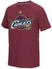 Мужская хлопковая футболка с коротким рукавом Cleveland Cavaliers, бордовая, с огромным логотипом (SM)