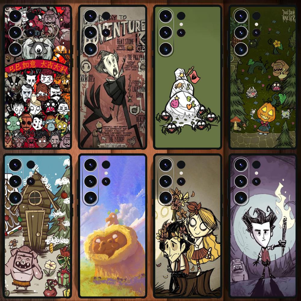 ГОРЯЧАЯ Игра Don't Starve Чехол для телефона Для Samsung Galaxy S26 S25 S24 S23 S22 S21 Plus Ultra Note20 Мягкий Черный