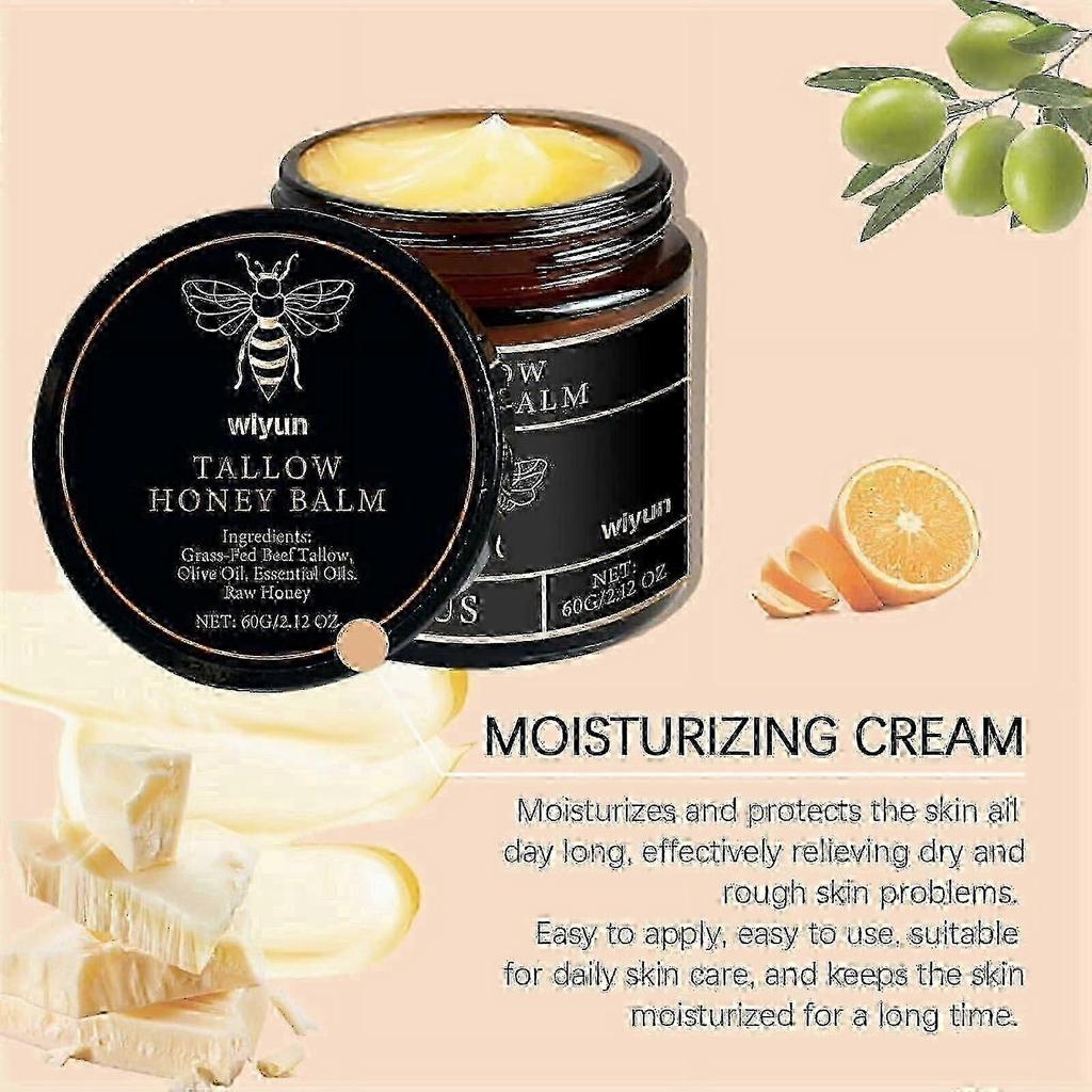 Grass-fed Beef Tallow Balm With Raw Honey