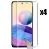 Screen Protector - E.F.CONNECTION - Redmi Note 10 5G - Pack of 4 - Tempered Glass - Shock Resistant