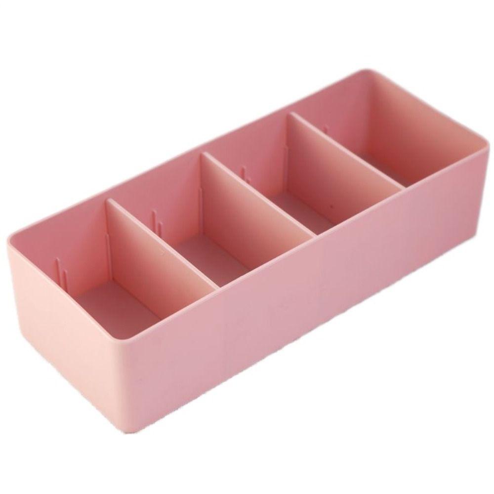 Multipurpose Cosmetic Storage Basket Plastic Divided Drawer Storage Box Desktop Storage Box
