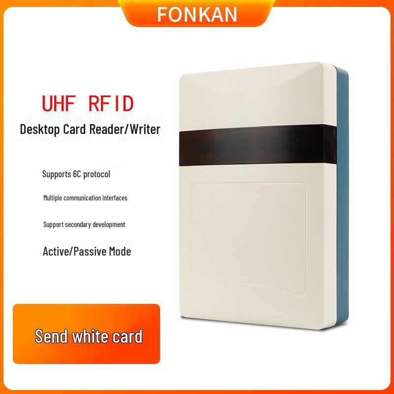 Настольный считыватель/записывающее устройство UHF RFID ближнего поля с WiFi и сетевым портом для выдачи карт (915м).
