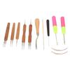 12pcs Dreadlocks Tool Set Dreadlocks Crochet Hook Hair Locking Tool Kit for Wigs Hair Extensions