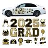2025 Graduation Car Magnets Congrats Grad Magnetic Stickers Set Graduation Party Decor Magnets for Cars Fridge Garage Mailbox