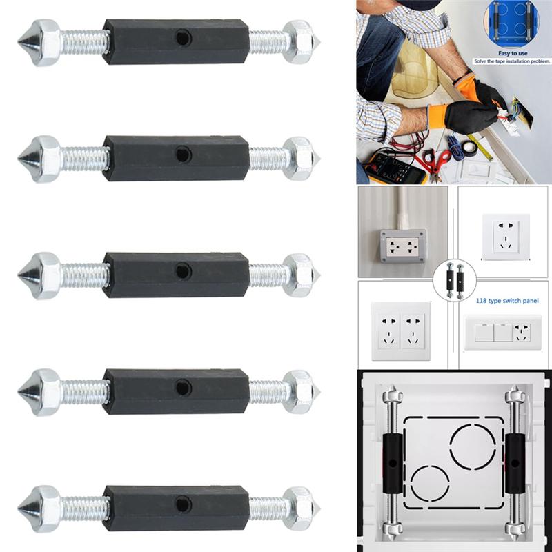 B97A-Manganese Steel Switch Socket Concealed Box Repairer Cassette Repair Unit 10PCS Electrical Case With Wrench