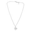Double Heart Necklace Silver Heart Necklace Women Stylish Romantic Pendant Necklace for Commuting