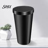 800ML Car Trash Can with Lid Waterproof Press Leakproof Universal SUV Truck Waste Bin Auto Center Console Rubbish Garbage Storage Box Interior
