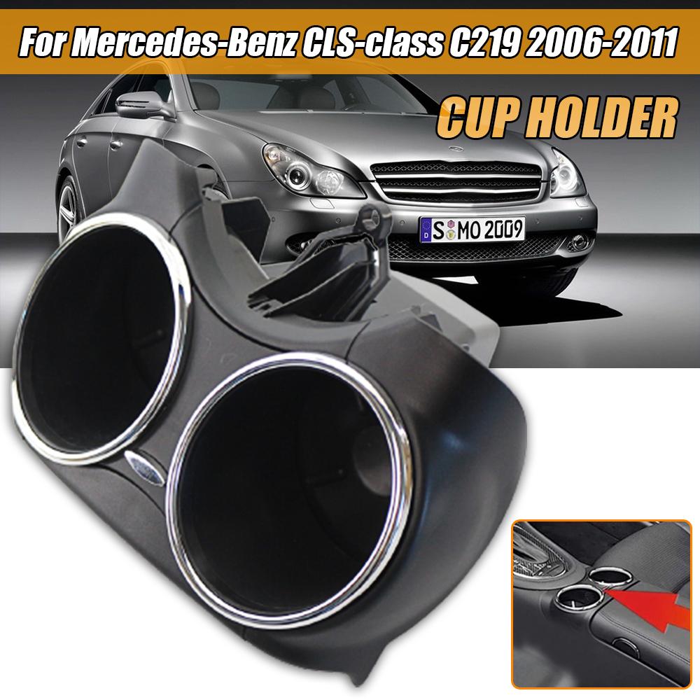Черный держатель для чашки центральной консоли автомобиля для Mercedes-Benz CLS C219 W219 2004-2010 2196800414 7G50