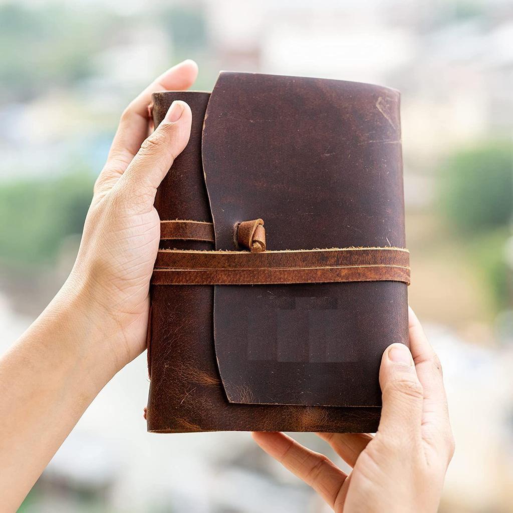 Leather Diary Brown Pages