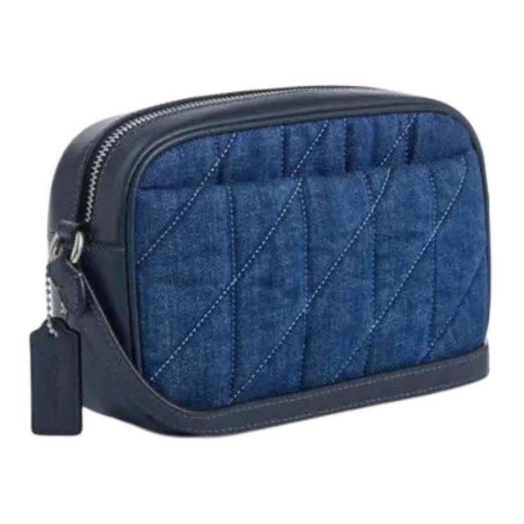 COACH Jamie Fabric Camera Bag, Crossbody Bag, Shoulder Bag Mini Women's Denim Blue CAP99-SVDE